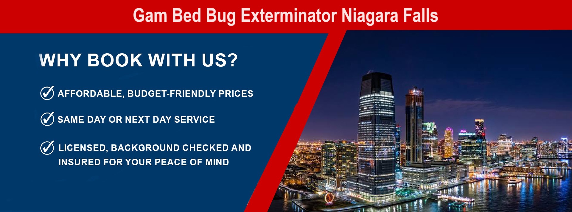 Gam Bed Bug Exterminator Niagara Falls